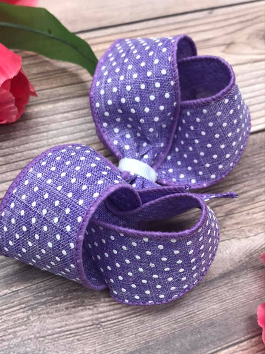 Lavender with White Dotties