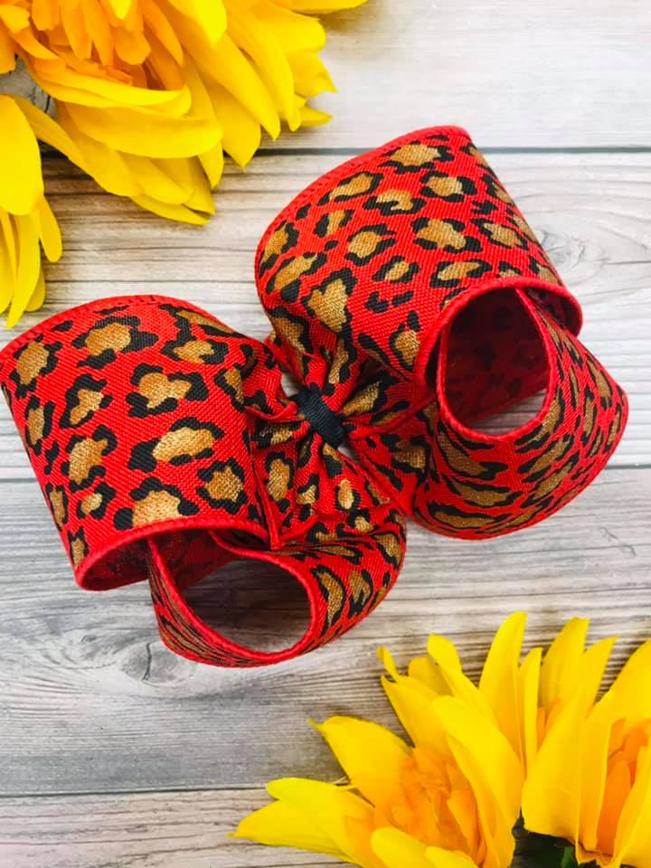 Metallic Red Cheetah