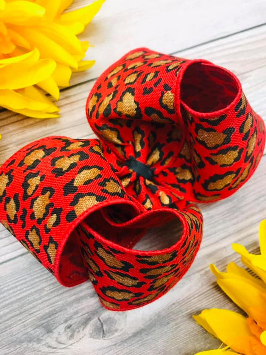 Metallic Red Cheetah