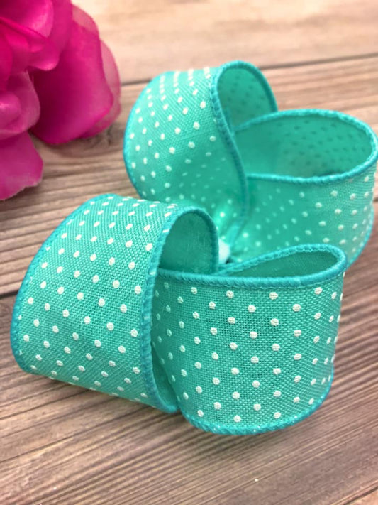 Mint with White Dotties