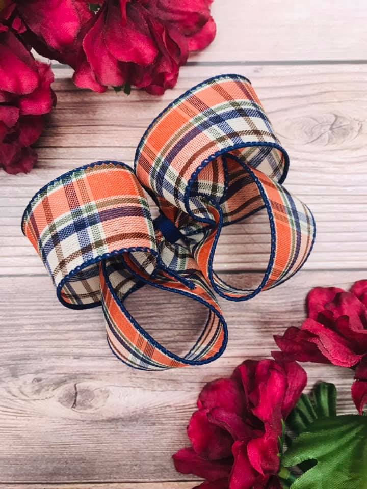 Navy and Moss Plaid