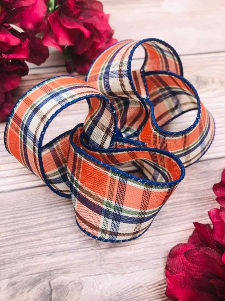 Navy and Moss Plaid