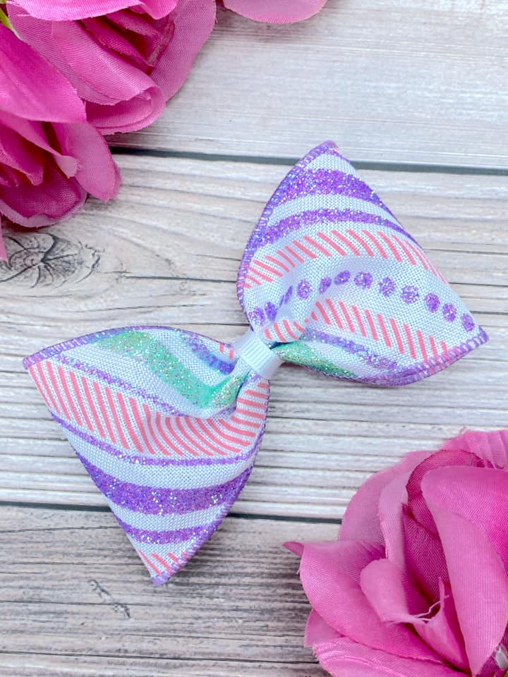 Pastel Glitter Stripes