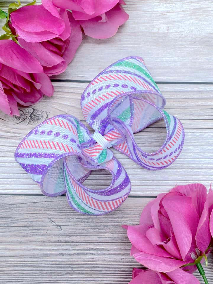 Pastel Glitter Stripes