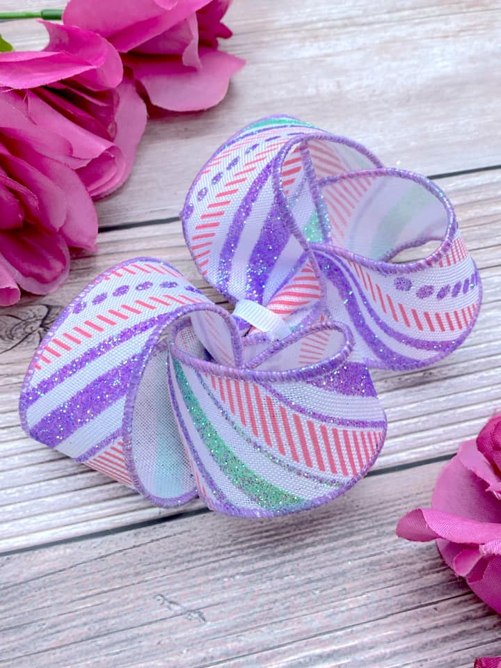 Pastel Glitter Stripes