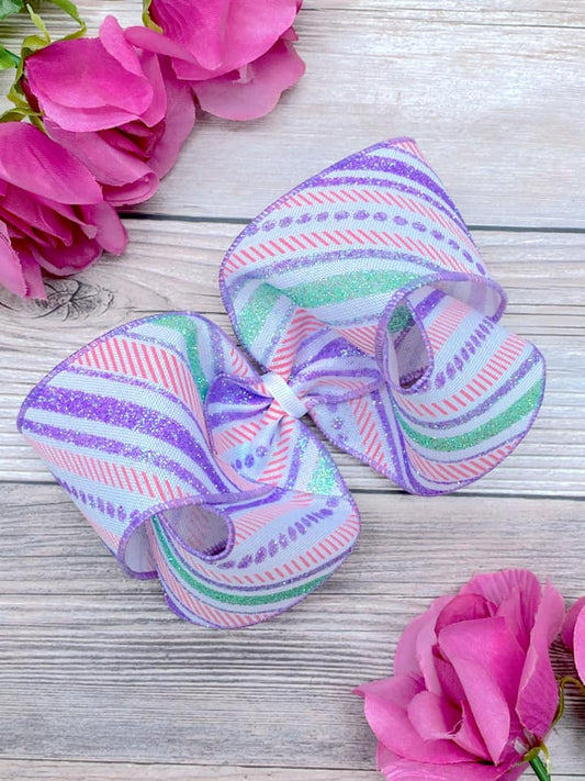 Pastel Glitter Stripes