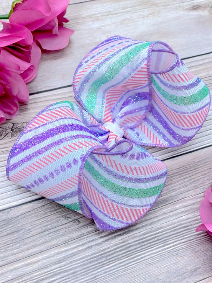 Pastel Glitter Stripes