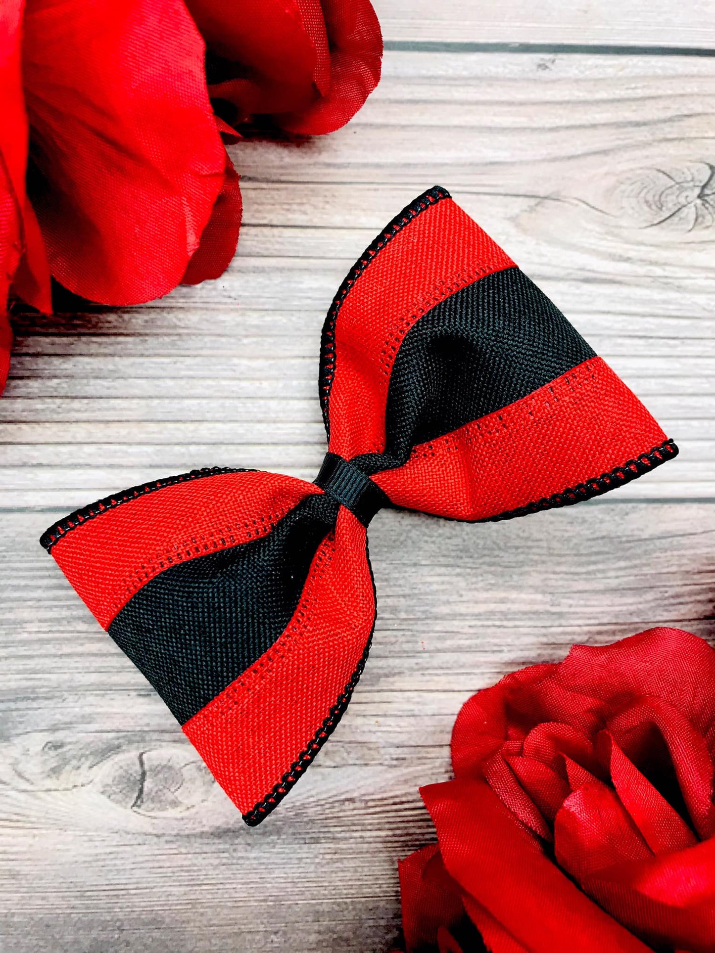 Red and Black Wide Stripe