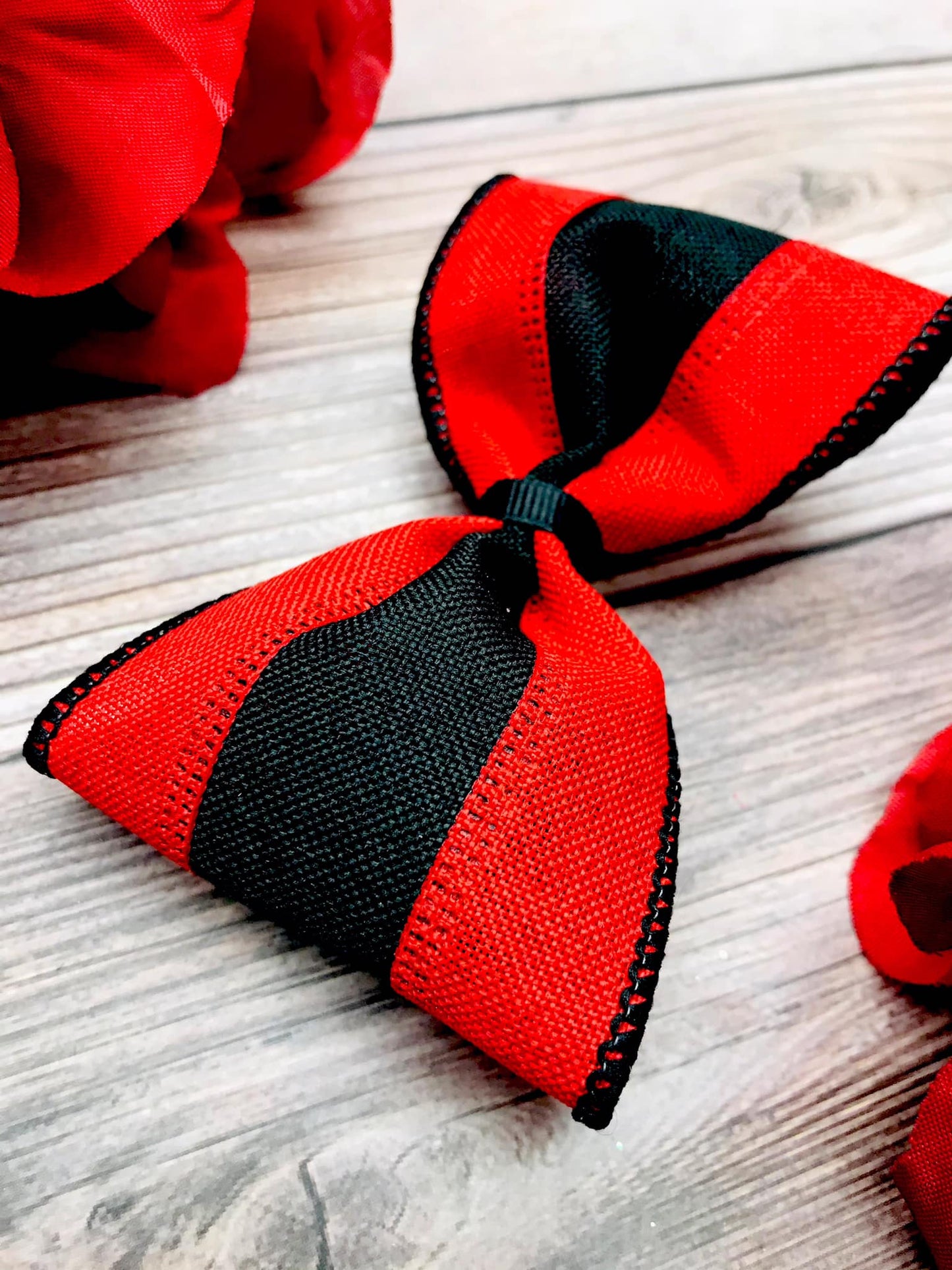Red and Black Wide Stripe