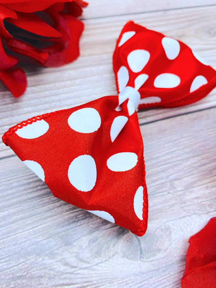 Red and White Big Polka Dots