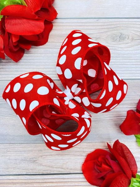 Red and White Big Polka Dots