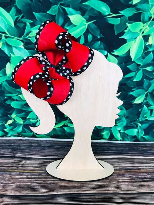 Red Lined Polka Dot