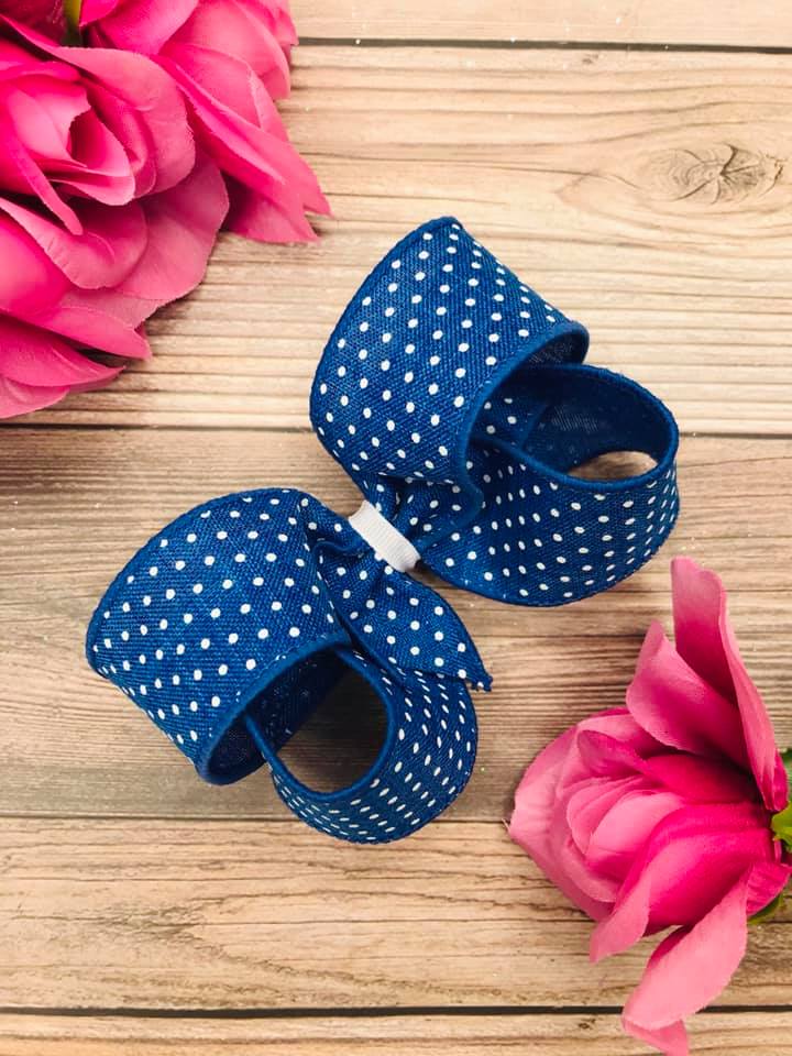Royal with White Dotties