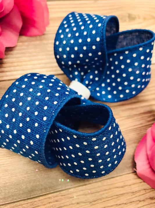 Royal with White Dotties