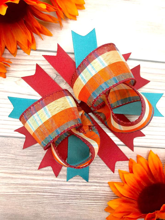 Teal and Berry Plaid