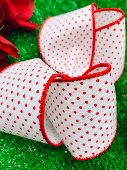 White with Red Dotties