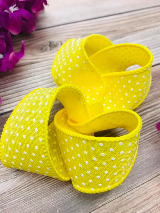 Yellow and White Dotties