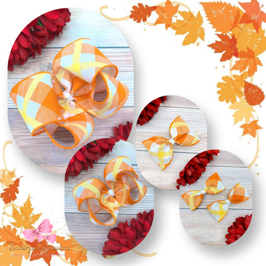 Candy Corn Plaid