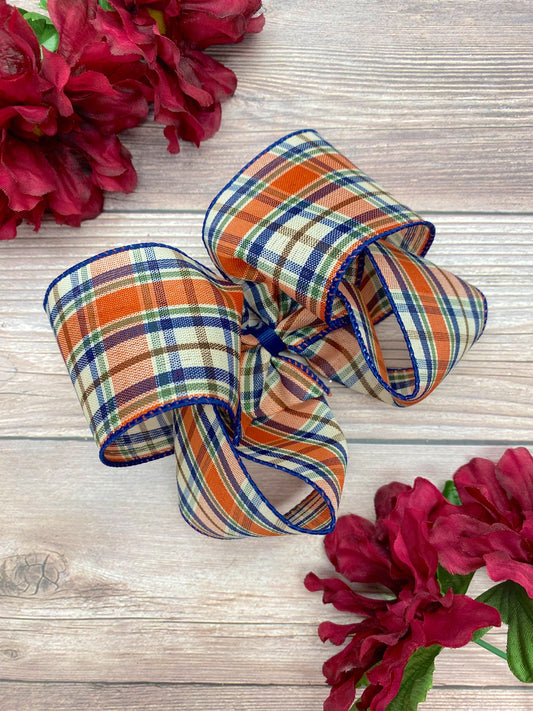 Navy and Moss Plaid