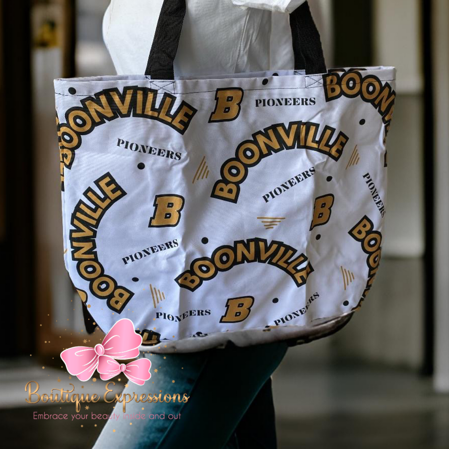 Boonville Canvas Tote with Zipper 15”x15”