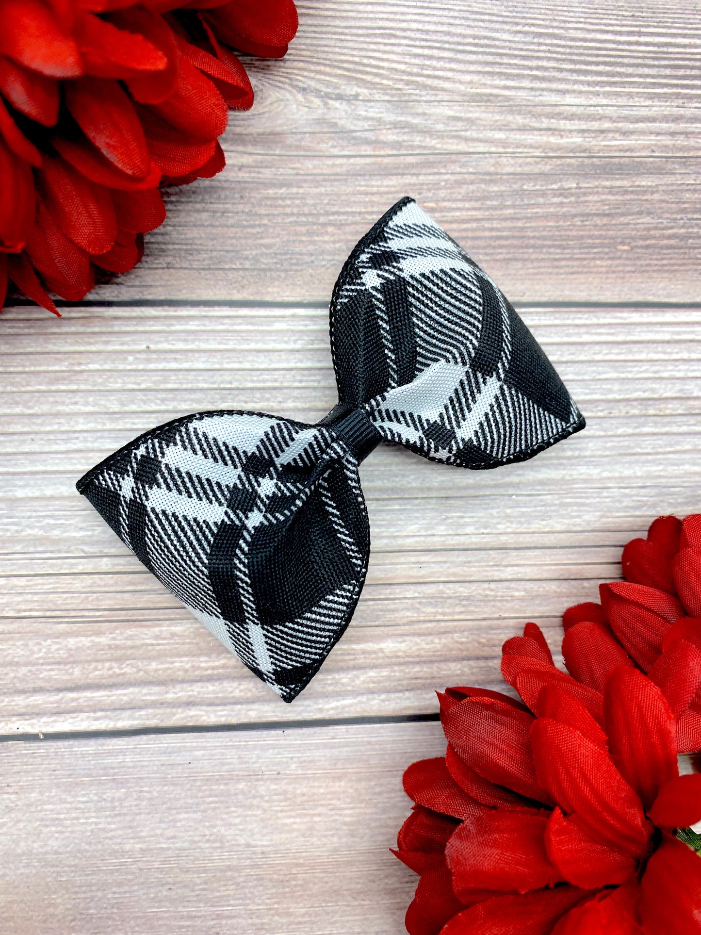 Black and White Argyle Plaid