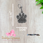 Glitter Paw Keychain