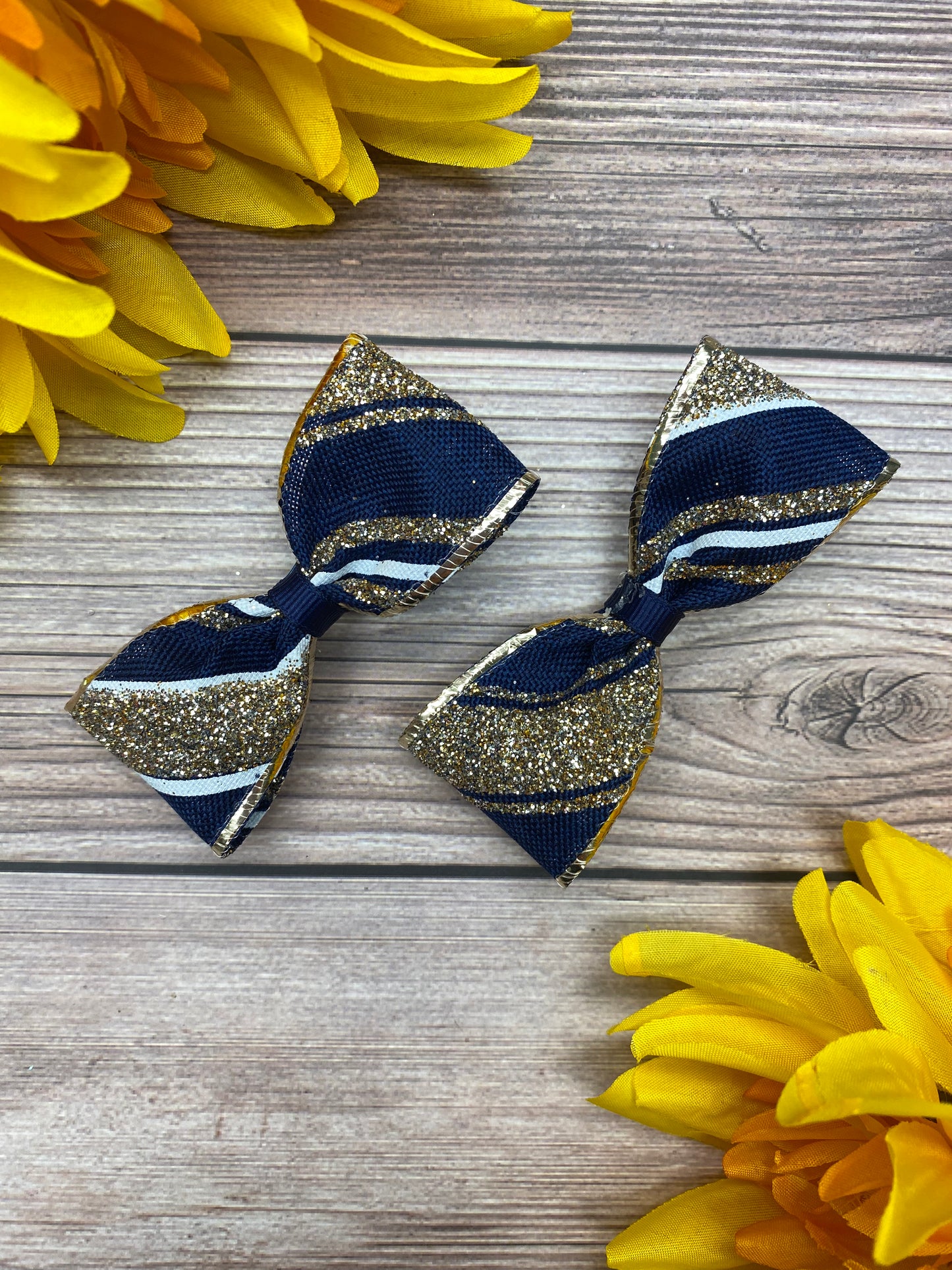 Slice of Glitter (Navy and Gold)