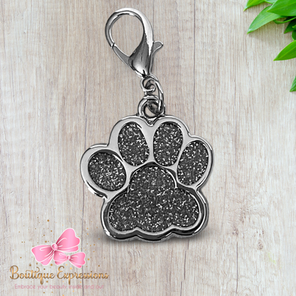 Glitter Paw Keychain