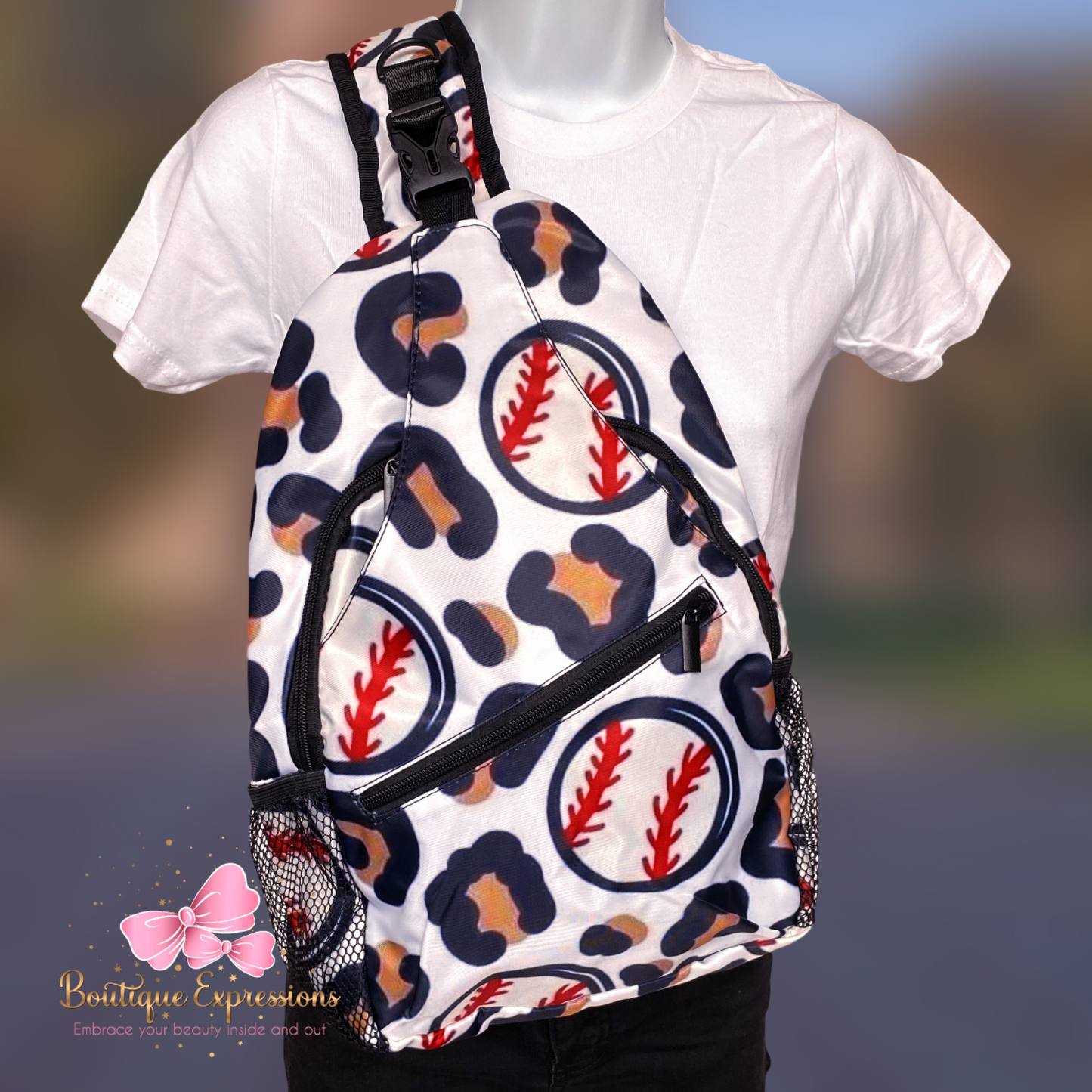 Cheetah Baseball Sling Bag