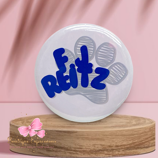 F. J. Reitz Paw Print Button Pin