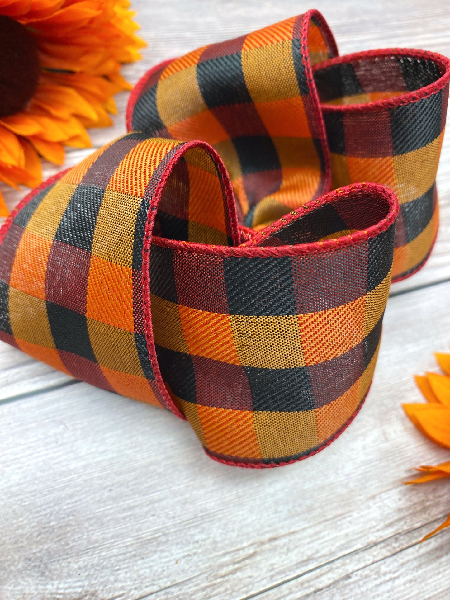 Cranberry and Pumpkin Plaid