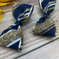 Slice of Glitter (Navy and Gold)