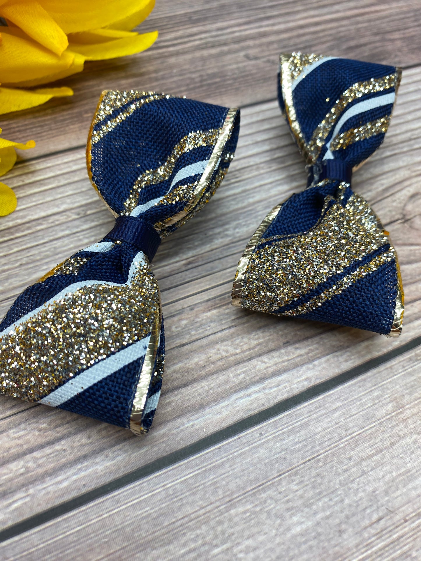 Slice of Glitter (Navy and Gold)