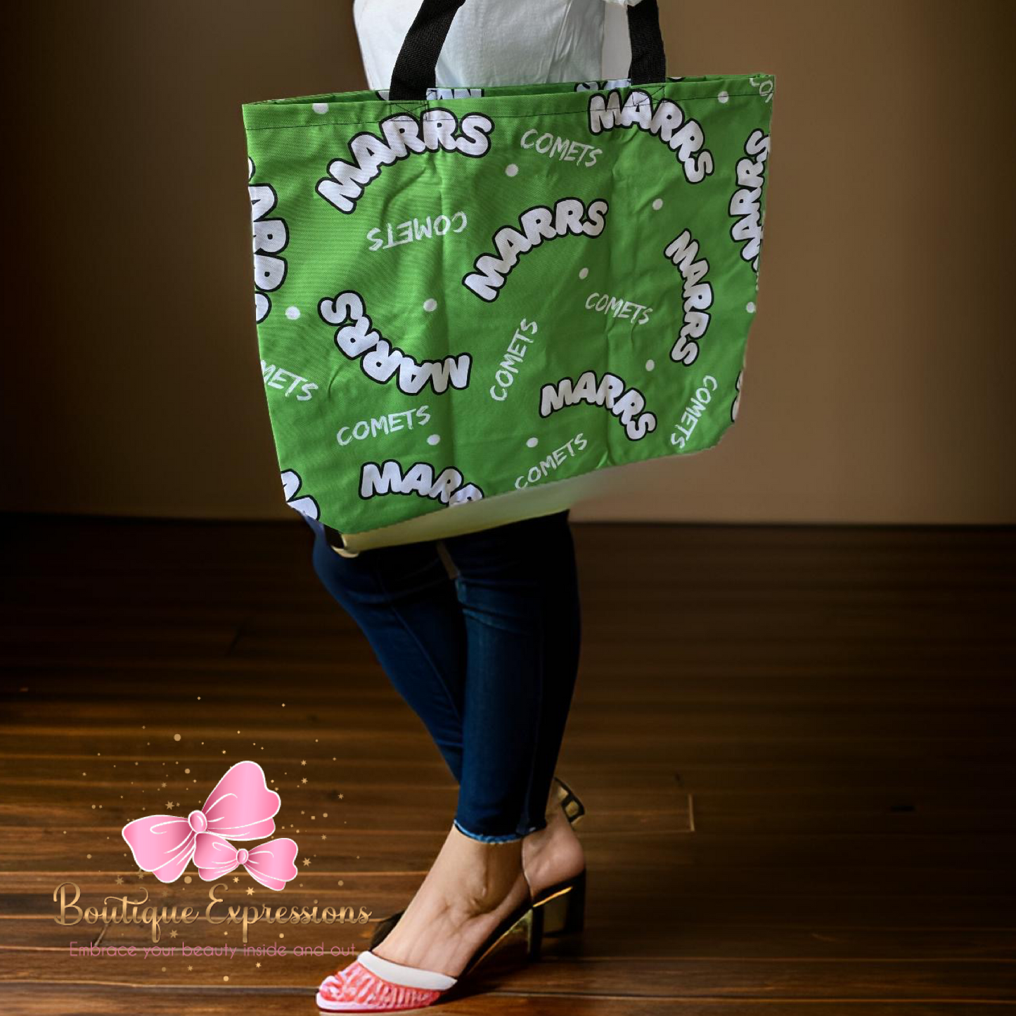 Marrs Canvas Tote with Zipper 15”x15”