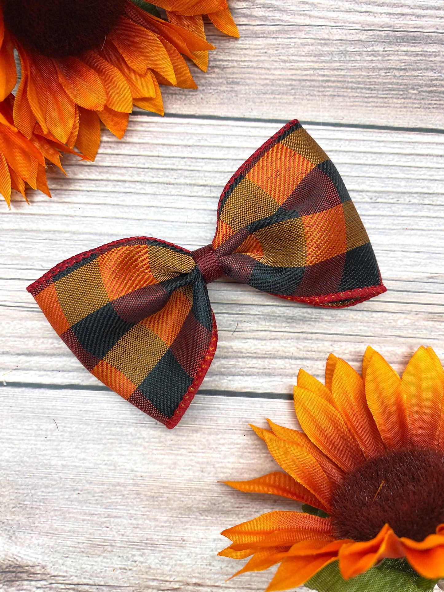 Cranberry and Pumpkin Plaid