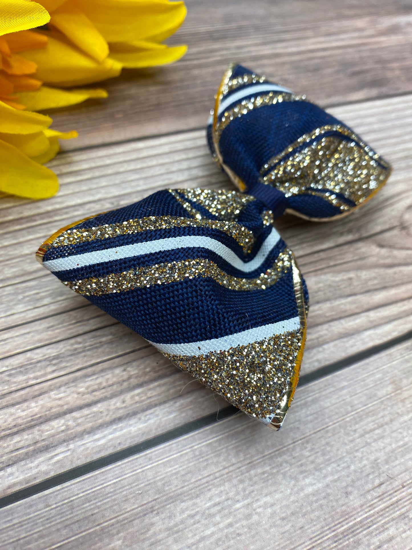 Slice of Glitter (Navy and Gold)