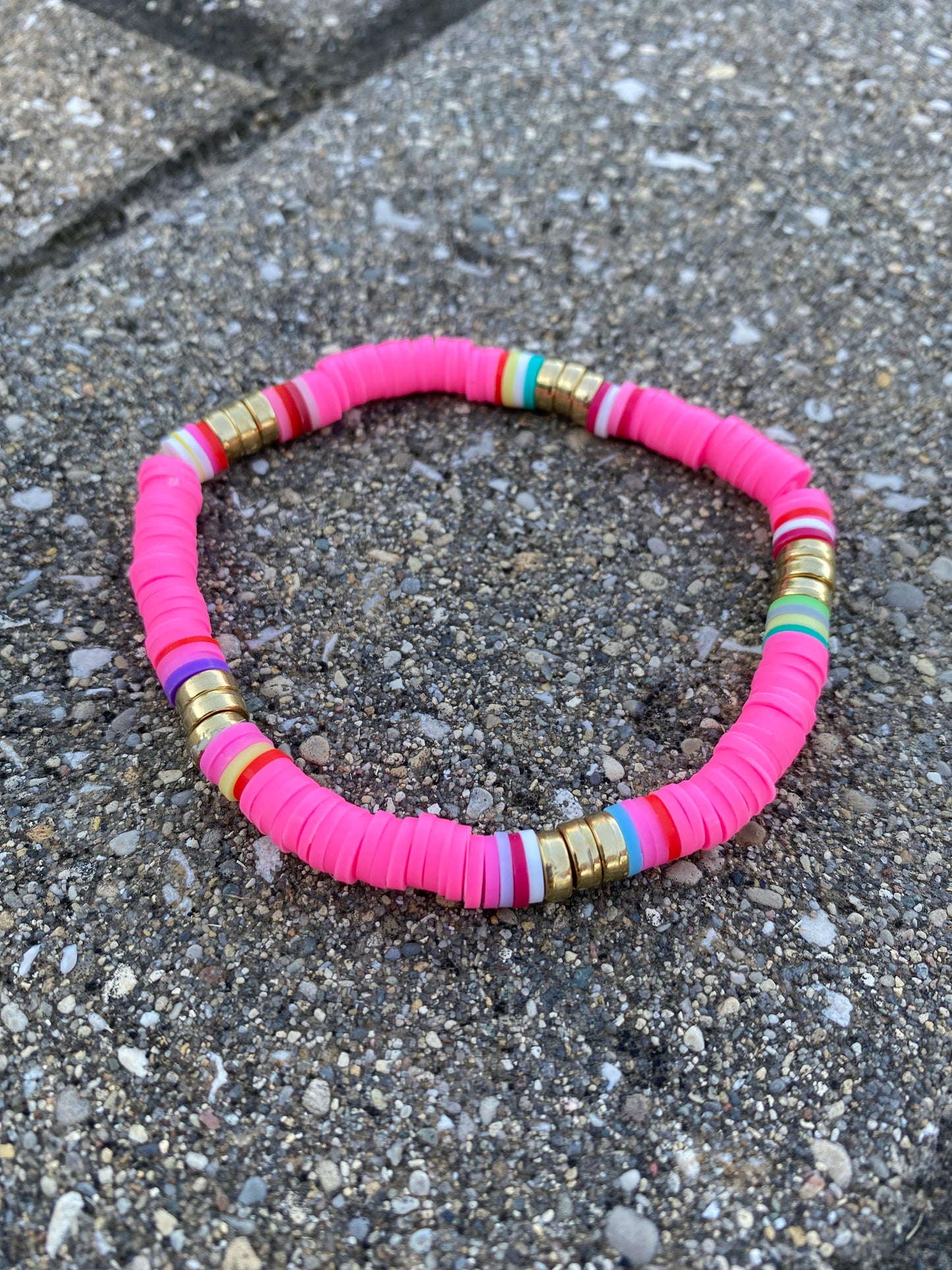 Pink and Gold Bracelet