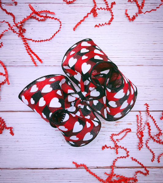 Buffalo Plaid Valentine (Red)