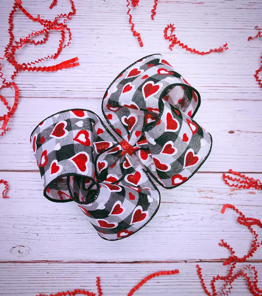 Buffalo Plaid Valentine (Black)