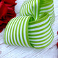 Apple and White Mini Horizontal Stripes