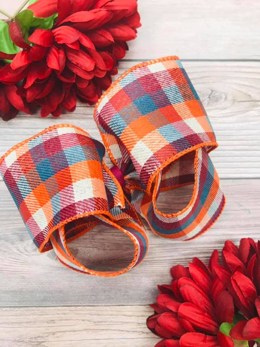 Autumn Teal Plaid