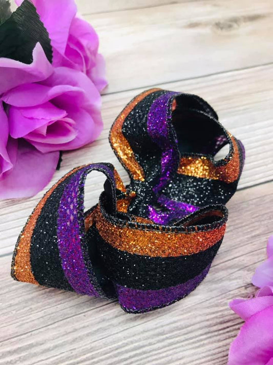 Glitter stripes (Copper, Purple, Black)