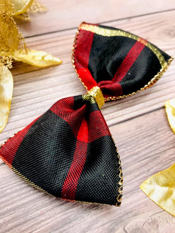 Holiday Plaid with Gold