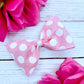 Light Pink and White Big Polka Dots