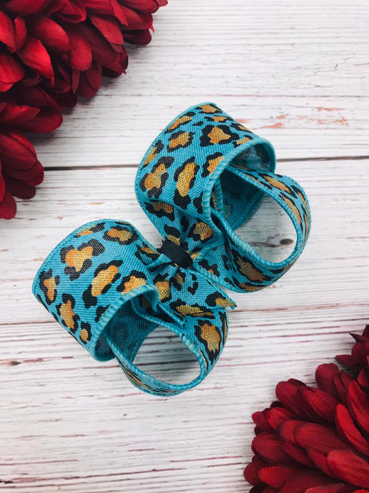 Metallic Turquoise Cheetah