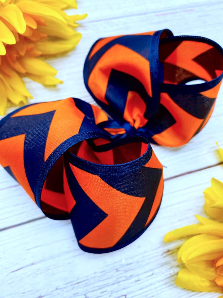 Navy and Orange Arrow