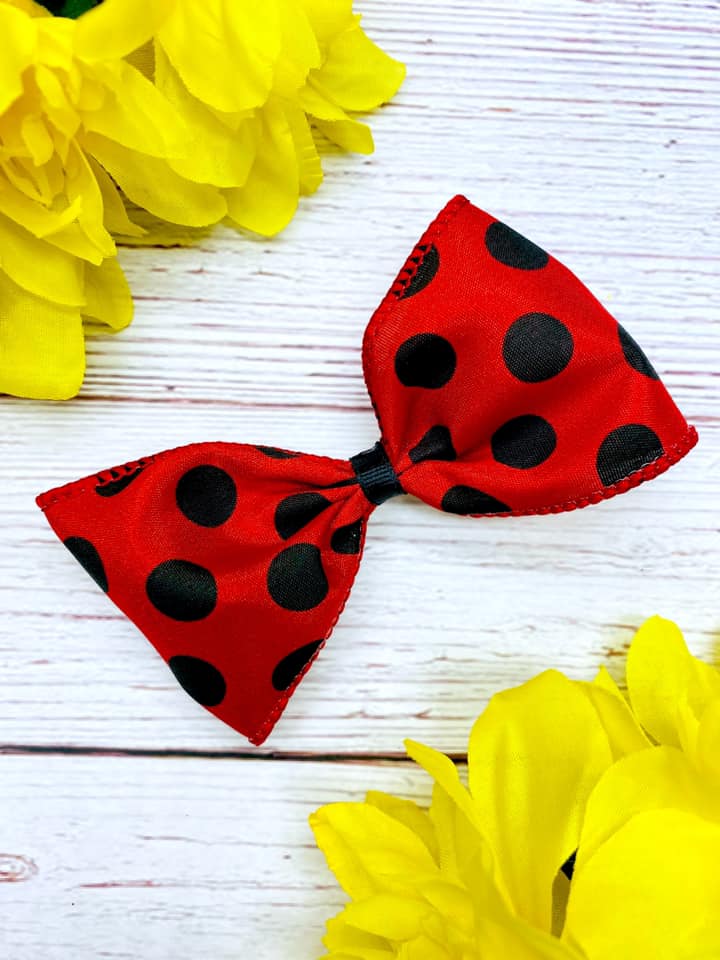 Red and Black Big Polka Dots