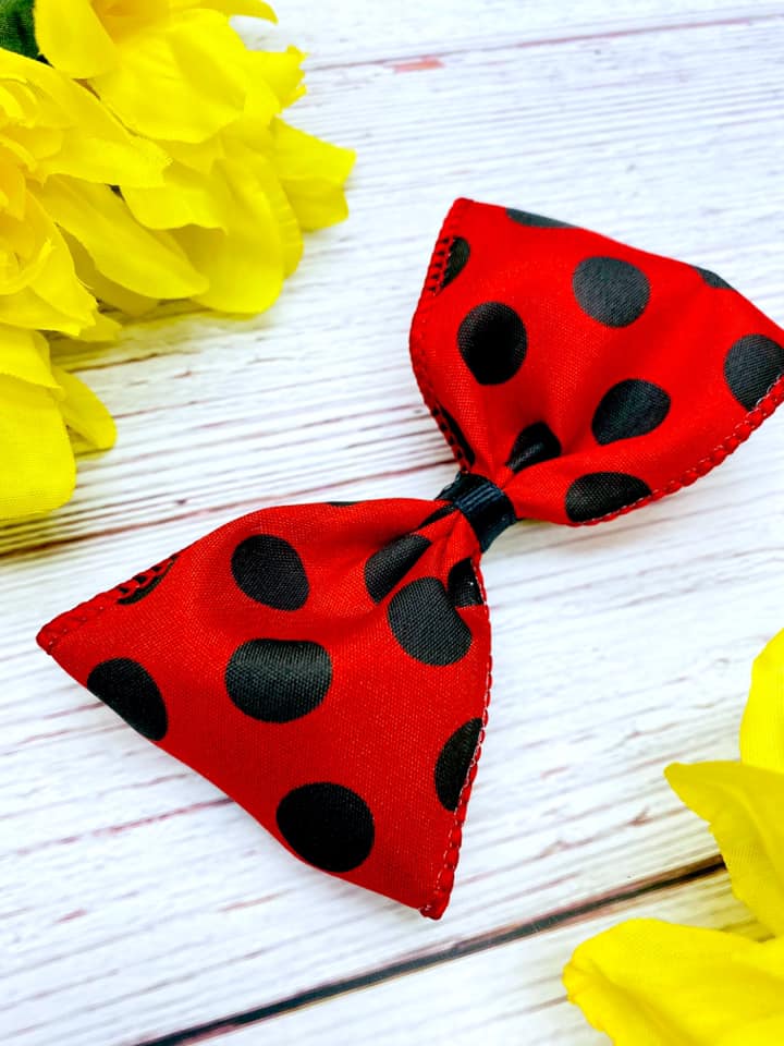 Red and Black Big Polka Dots