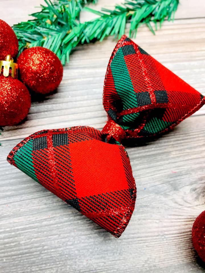 Red Glitter Plaid