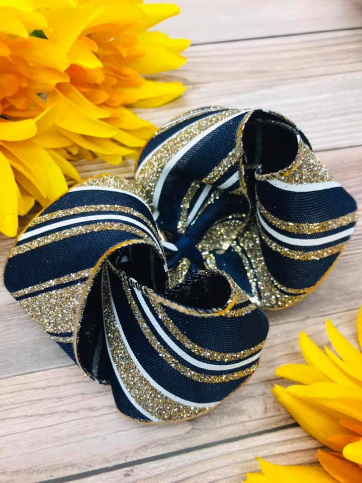 Slice of Glitter (Navy and Gold)